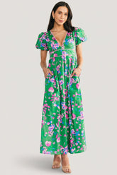 Anya Maxi Dress | Baltic Born Green Multi Print