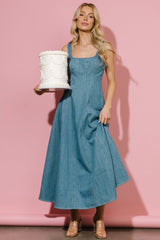 Annie Denim Maxi Dress | Baltic Born Blue