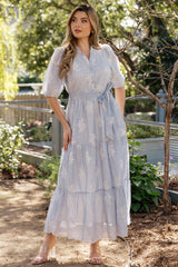 Marguerite Embroidered Dress | Baltic Born Light Blue