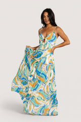 Alexis Maxi Dress | Baltic Born Blue Multi Print