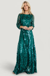 Destiny Sequin Maxi Dress | Baltic Born Emerald
