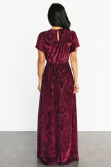 Kimberly Velvet Maxi Dress | Baltic Born Wine