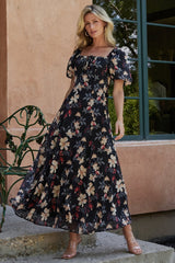 Raelynn Maxi Dress | Baltic Born Black Floral