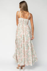 Elton Maxi Dress | Baltic Born Sage + Blush Floral