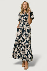 Vera Maxi Dress | Baltic Born Navy Floral