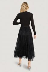 Demi Sweater Tulle Dress | Baltic Born Black