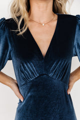 Vivian Velvet Maxi Dress | Baltic Born Blue