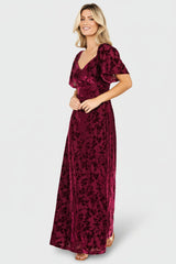 Everley Velvet Maxi Dress | Baltic Born Mulberry