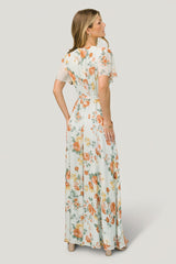 Naomi Short Sleeve Maxi Dress | Baltic Born Sage Floral