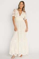Rosalia Lace Maxi Dress | Baltic Born Vintage Cream