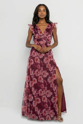 Adelyn Maxi Dress | Baltic Born Wine Floral