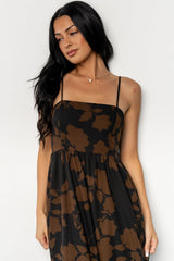 Regan Tank Maxi Dress | Baltic Born Espresso Print