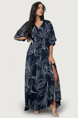 Kalea Maxi Dress | Baltic Born Navy + White