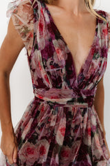 Carmine Maxi Dress | Baltic Born Wine Floral