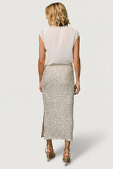 Charmed Sequin Midi Skirt | Baltic Born Champagne