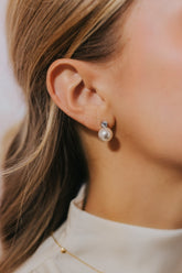 The Molly Pearl Studs in Silver | Baltic Born