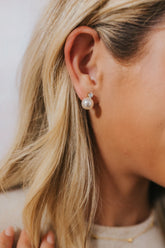 The Molly Pearl Studs in Gold | Baltic Born