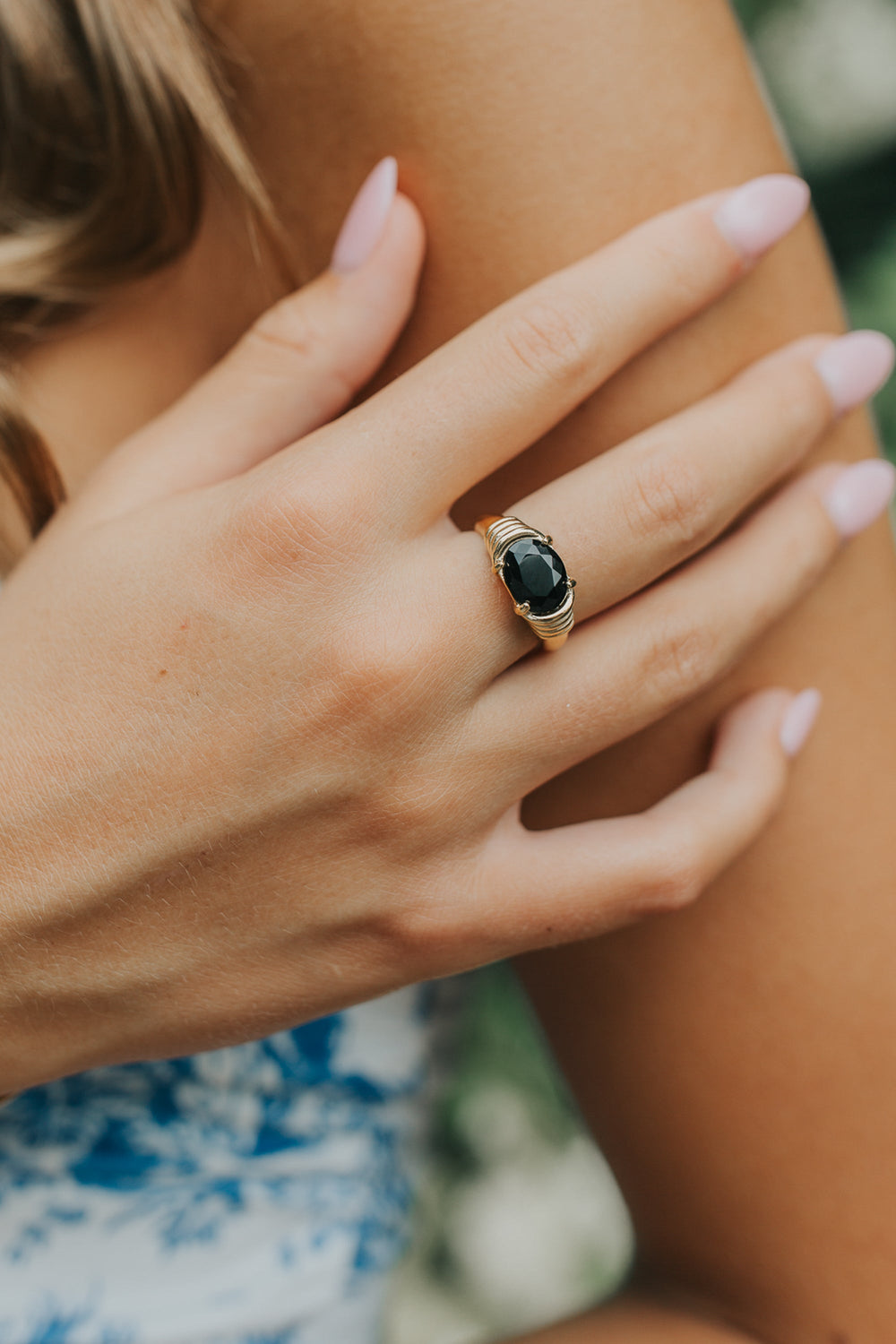 The Maddie Ring in Onyx | Baltic Born