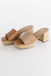 Adenine Platform Chunky Heel | Baltic Born Tan