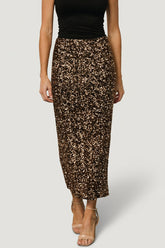 Charmed Sequin Midi Skirt | Baltic Born Bronze