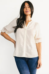 Alba Button Up Top | Baltic Born Ivory