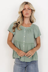 Unity Button Up Top | Baltic Born Sage