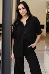 Romy Button Top | Baltic Born Black