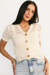 Candela Crochet Cardigan | Baltic Born Ecru