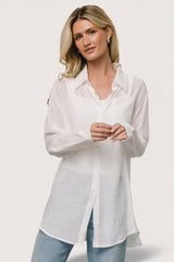 Breck Button Up Top | Baltic Born Off White