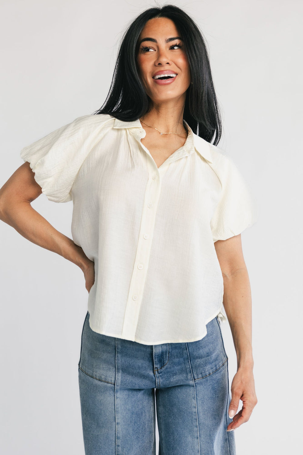 Bibi Button Up Blouse | Baltic Born Cream