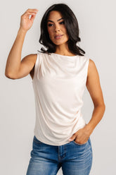 Jia Ruched Tank Top | Baltic Born Beige