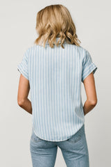 Berkley Striped Top | Baltic Born Denim Blue
