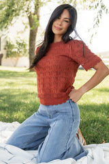 Serenity Knit Sweater Top | Baltic Born Rust