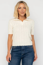 Barclay Knit Top | Baltic Born Cream