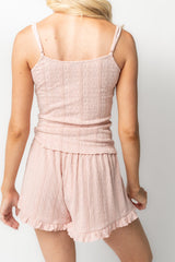 Oriana Short Pajama Set | Baltic Born Pink