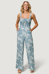 Keely Tank Jumpsuit | Baltic Born Blue Print