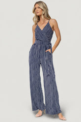Zuri Tank Jumpsuit | Baltic Born Navy Stripe