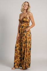 Khloe Wide Leg Jumpsuit | Baltic Born Gold Multi