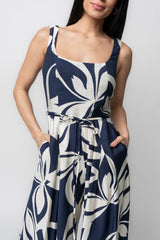 Manuela Wide Leg Jumpsuit | Baltic Born Navy Print
