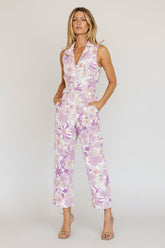 JoJo Sleeveless Jumpsuit | Baltic Born Purple Floral
