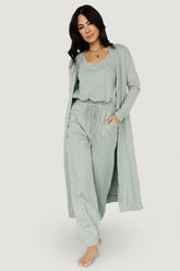 Janae Jumpsuit + Cardigan Set | Baltic Born Sage