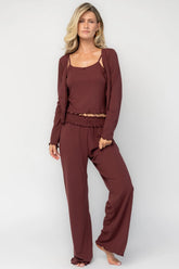 Louise Soft Knit Pajama Set | Baltic Born Mulberry