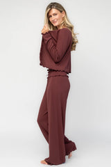 Louise Soft Knit Pajama Set | Baltic Born Mulberry