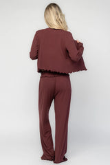 Louise Soft Knit Pajama Set | Baltic Born Mulberry
