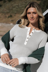 Stevie Ribbed Sweater | Baltic Born Gray