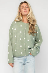 Cinder Cardigan | Baltic Born Sage + White Dot