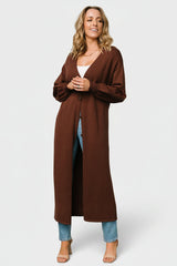Ethel Long Cardigan | Baltic Born Dark Brown