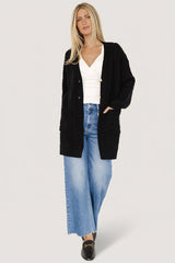 Alberta Cable Knit Cardigan | Baltic Born Black