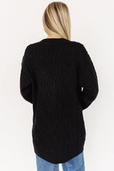 Alberta Cable Knit Cardigan | Baltic Born Black
