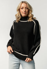 Harrington Sweater | Baltic Born Black + Cream